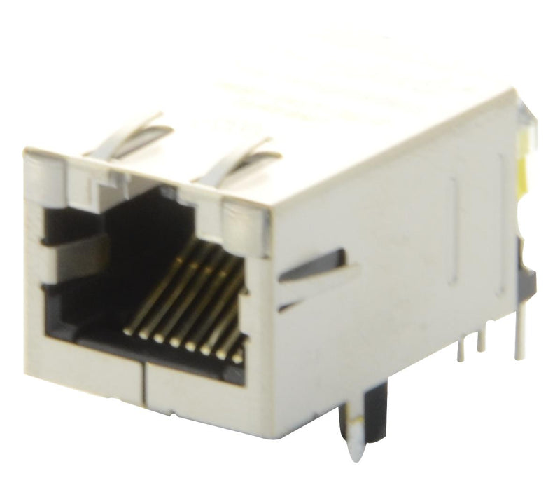 BEL Magnetic Solutions 08B0-1X1T-36-F Modular Connector RJ45 Jack 1 x (Port) 8P8C Cat5 Through Hole Mount