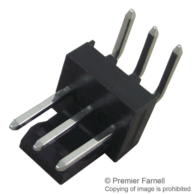 Molex 171857-0003 171857-0003 Pin Header Right Angle Signal 2.54 mm 1 Rows 3 Contacts Through Hole