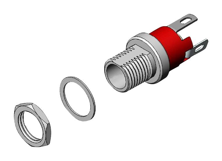 SWITCHCRAFT/CONXALL L721A DC Power Jack 5A 30VDC 2.1MM Solder