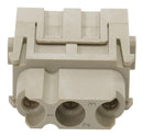 Multicomp PRO MP009492 Heavy Duty Connector MP-HM Inserts Module 3 Contacts Receptacle Screw Socket