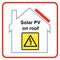 Multicomp PRO MP001630 Label Self Adhesive 100 mm Vinyl Solar Panel Warnings (Various)