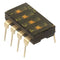 OMRON ELECTRONIC COMPONENTS A6T4102 DIP / SIP Switch, 4 Circuits, SPST, Through Hole, A6T / A6S Series, DIP Sealed, 24 VDC