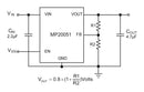 Monolithic Power Systems (MPS) MP20051DQ-LF-P LDO Voltage Regulator Adjustable 2.5V to 5.5V in 140mV Dropout 0.8V 5V/1A Out QFN-8
