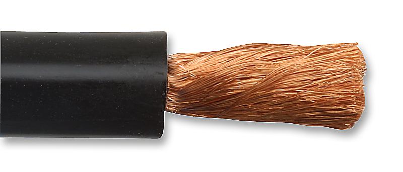 Staubli 61.7613-21 Wire Stranded Silistrom&Acirc;&reg; Hi Flex 1.5kV 75A Silicone Rubber Black 8 AWG 10 mm&Acirc;&sup2; 32 ft m