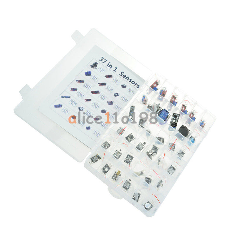 Tanotis  Ultimate 37 in 1 Sensor Modules Kit for Arduino & MCU Education User + Free case