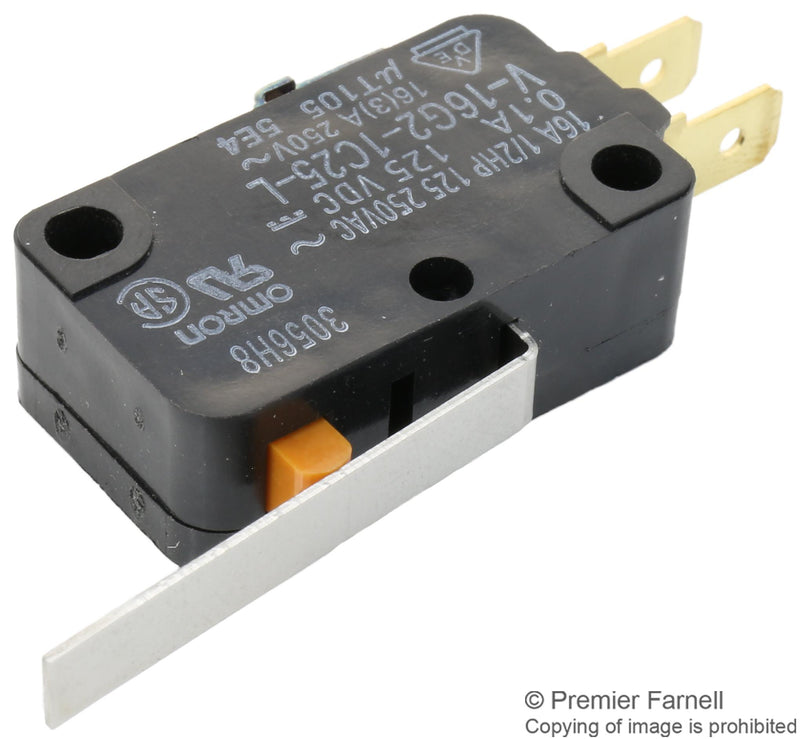 Omron V-152-1C25 BY OMI Microswitch Miniature Hinge Lever Spdt Quick Connect 15 A