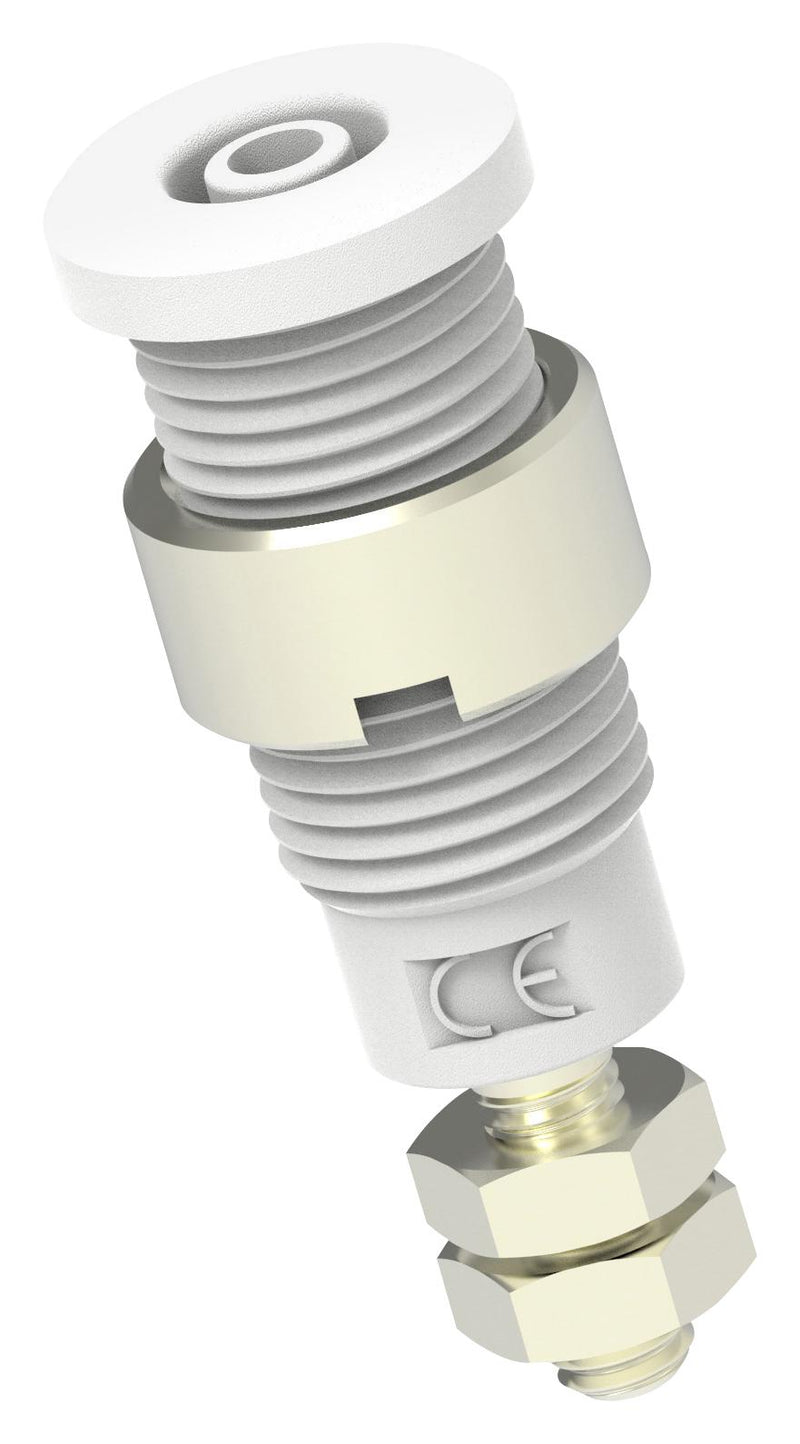 Tenma 72-13970 Banana Test Connector Jack Panel Mount 10 A 600 V Nickel Plated Contacts Blue