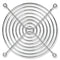 Multicomp PRO MC34227 Fan Finger Guard Grille Steel - Wire Form 127mm Axial Fans 113.3 mm Black