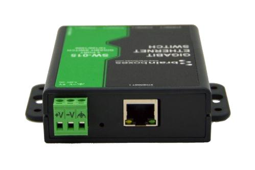 Brainboxes SW-015. Gigabit Enet SW RJ45X5 DIN RAIL/WALL