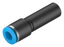 Festo QS-12H-8 Pneumatic Fitting Push-In 14 bar 12 mm Brass QS