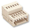 WAGO 733-206 Wire-To-Board Connector, Straight, 2.5 mm, 6 Contacts, Plug, 733 Series, Solder, 1 Rows
