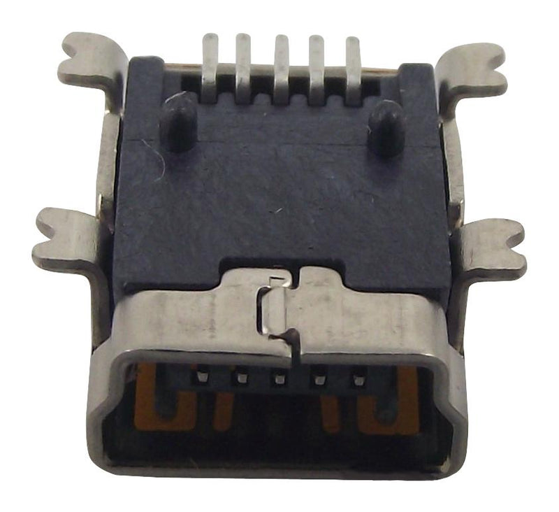 Amphenol Communications Solutions 10033526-N3212LF 10033526-N3212LF USB Connector Mini Type B 2.0 Receptacle 5 Ways Surface Mount Right Angle