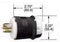 HUBBELL WIRING DEVICES HBL2511 CONNECTOR, POWER ENTRY, PLUG, 20A