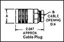 AMPHENOL AEROSPACE 165-14 CIRCULAR CONNECTOR, PLUG, 9 POSITION, CABLE