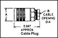 AMPHENOL AEROSPACE 165-14 CIRCULAR CONNECTOR, PLUG, 9 POSITION, CABLE