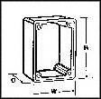 POMONA 3753 BOX, SHIELDED, ALUMINIUM, BLUE