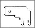 KEYSTONE 1266 TERMINAL, MALE DISCONNECT, 0.25", QUICK CONNECT