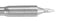 Pace 1131-0012-P1 Soldering Iron Tip 30&deg; Chisel 0.8 mm Width Accudrive Blue Series