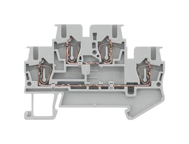 Siemens 8WH2020-0AF00 DIN Rail Mount Terminal Block 4 Ways 28 AWG 12 2.5 mm&Acirc;&sup2; Clamp 22 A