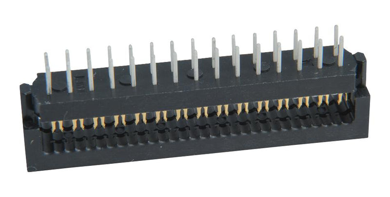 AMP - TE Connectivity 1-746610-7 IDC Connector Board In 2.54 mm 2 Row 30 Contacts Cable Mount Through Hole