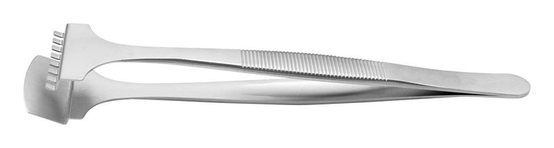 IDEAL-TEK 8WF.SA Tweezer, Wafer, Stepped Bottom Paddle, Stainless Steel, 135 mm