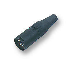DELTRON COMPONENTS 709-0500 XLR Audio Connector, 5 Contacts, Plug, Cable Mount, Silver Plated Contacts, Metal Body