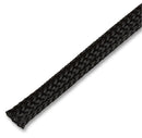 PRO POWER PET5BK50MR Sleeving, Expandable, Braided, 50 m, 164 ft, 9 mm, PE (Polyester), Black