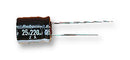 RUBYCON 100ZL15MEFC6.3X11 Electrolytic Capacitor, Miniature, 15 &micro;F, 100 V, ZL Series, &plusmn; 20%, Radial Leaded, 6.3 mm