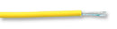 BRAND REX SPC00442A006 100M Wire, Equipment, PTFE, Yellow, 26 AWG, 0.124 mm&iuml;&iquest;&frac12;, 328 ft, 100 m