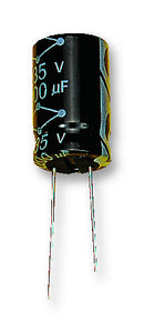 MULTICOMP MCRH16V107M6.3X11 Electrolytic Capacitor, 100 &micro;F, 16 V, MCRH Series, &plusmn; 20%, Radial Leaded, 6.3 mm