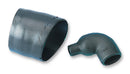 RAYCHEM - TE CONNECTIVITY 222A132-25-0 Heat Shrink Boot, Moulded, Right Angle, 1.181 ", 30 mm, Black, 1.06 ", 26.9 mm