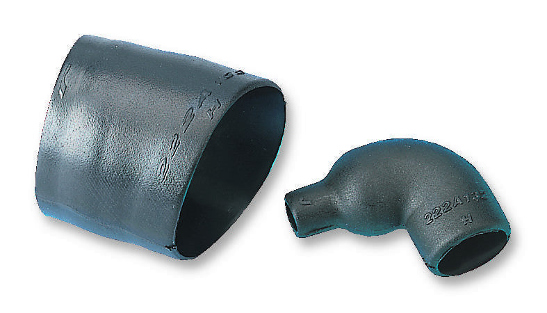 RAYCHEM - TE CONNECTIVITY 222A132-25-0 Heat Shrink Boot, Moulded, Right Angle, 1.181 ", 30 mm, Black, 1.06 ", 26.9 mm