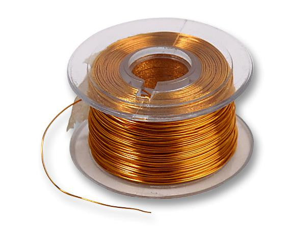 PRO POWER RRP-C-105 Wire, Solderable Enamelled, PU, Gold, 34 AWG, 0.018 mm&sup2;, 124 ft, 38 m