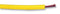 STAUBLI 60.7030-24 25M Wire, Flexivolt-2V, PVC, Yellow, 17 AWG, 1 mm&sup2;, 82 ft, 25 m