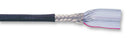 3M 3659-9 Ribbon Screened Cable, Round Jacketed Flat, Per M, Black, 9 Core, 28 AWG, 0.072 mm&iuml;&iquest;&frac12;