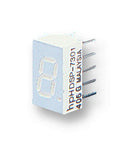 BROADCOM LIMITED HDSP-A101 7-Segment LED Display, Red, 20 mA, 1.8 V, 3.6 mcd, 1, 7.6 mm