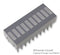 BROADCOM LIMITED HDSP-4840 LED Bar Graph Array, Yellow, 20 mA, 2.2 V, 1.9 mcd, 10 LED's, 25.4mm x 10.16mm