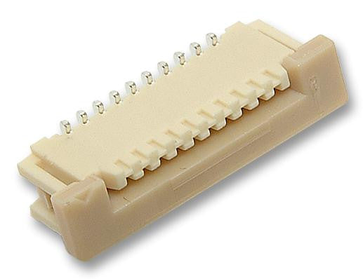 MOLEX 52610-1033 FFC / FPC Board Connector, ZIF, 1 mm, 10 Contacts, Receptacle, Surface Mount