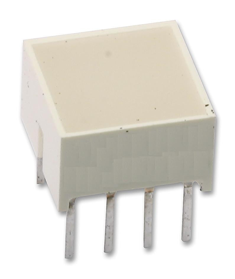 BROADCOM LIMITED HLMP-2755 LED Bar Graph Array, Yellow, 20 mA, 2.1 V, 38 mcd, 4 LED's, 8.89mm x 8.89mm