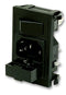 BULGIN BZV01/Z0000/01 Power Entry Connector, POLYSNAP Series, Plug, 250 VAC, 10 A, Panel Mount, Quick Connect