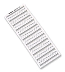 WAGO 209-507 Terminal Block Marker, Terminal Block Marker Card, 51-100