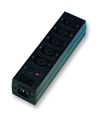 SCHURTER 4740.3000 Power Outlet Strip, IEC Distribution Unit, 5 Outlets, IEC 60320 C13, 15 A, 250 V