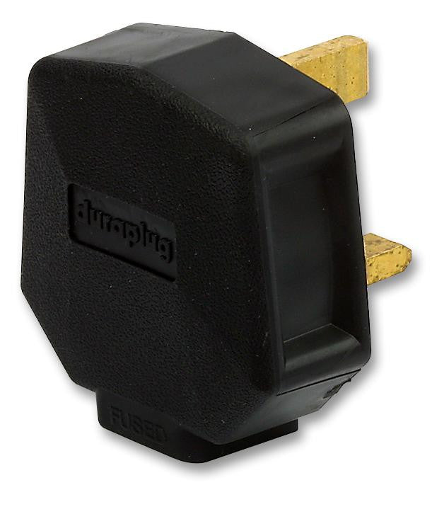 MK PF133BLK Duraplug 13A Fused Rubber UK Mains Plug - Black