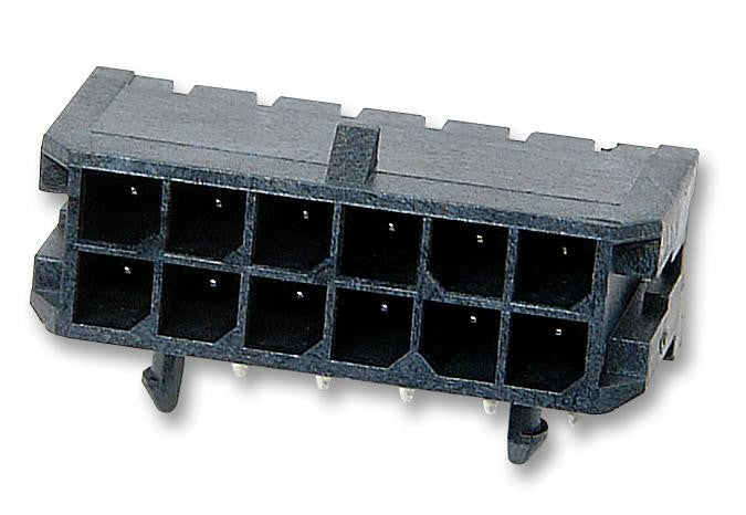 MOLEX 43045-2014 Wire-To-Board Connector, 3 mm, 20 Contacts, Header, Micro-Fit 3.0 43045 Series, 2 Rows
