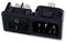 BULGIN BZM27/Z0000/57B Power Entry Connector, POLYSNAP Series, Plug, 250 VAC, 10 A, Panel Mount, Quick Connect