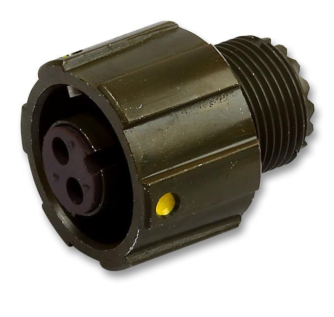 AB CONNECTORS ABB06T 10SL4SSN Circular Connector, ABB Series, MIL-DTL-5015 Series Equivalent, Straight Plug, 2 Contacts
