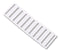 WAGO 209-701 Terminal Block Marker, for Use with Terminal Block, 4MM, White
