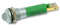 CML INNOVATIVE TECHNOLOGIES 190A2351 LED Panel Mount Indicator, Matt Chrome Bezel, Green, 24 V, 8 mm, 17 mA, 40 mcd, IP67