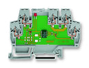 WAGO 859-794 DIN Rail Mount Terminal Block, 5 Ways, 28 AWG, 14 AWG, 2.5 mm&iuml;&iquest;&frac12;, Clamp