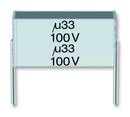 EPCOS B32560J6104K000 Film Capacitor, 0.1 &micro;F, 400 V, PET (Polyester), &plusmn; 10%, B32560 Series